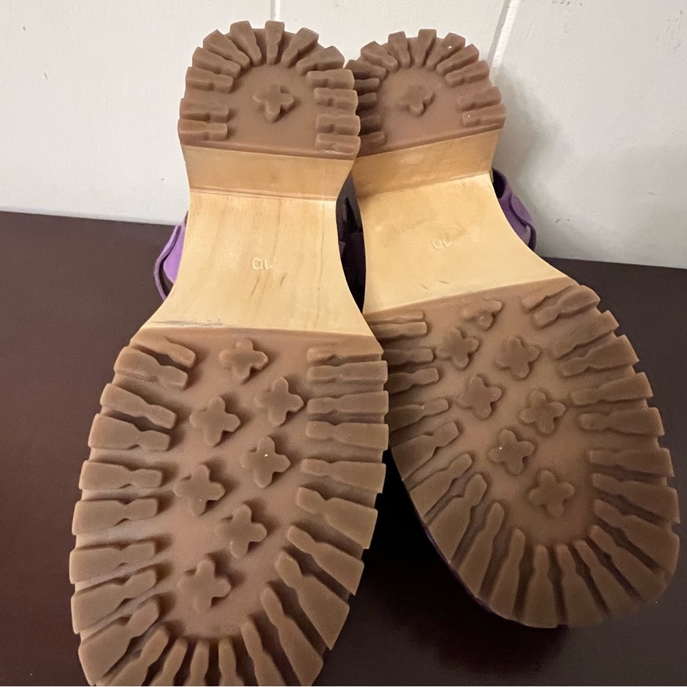 MIA Purple Suede Women's Mules - Picture 9 of 10